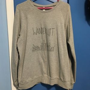 ❗️SOLD❗️Gray “Wanderlust” Sweater